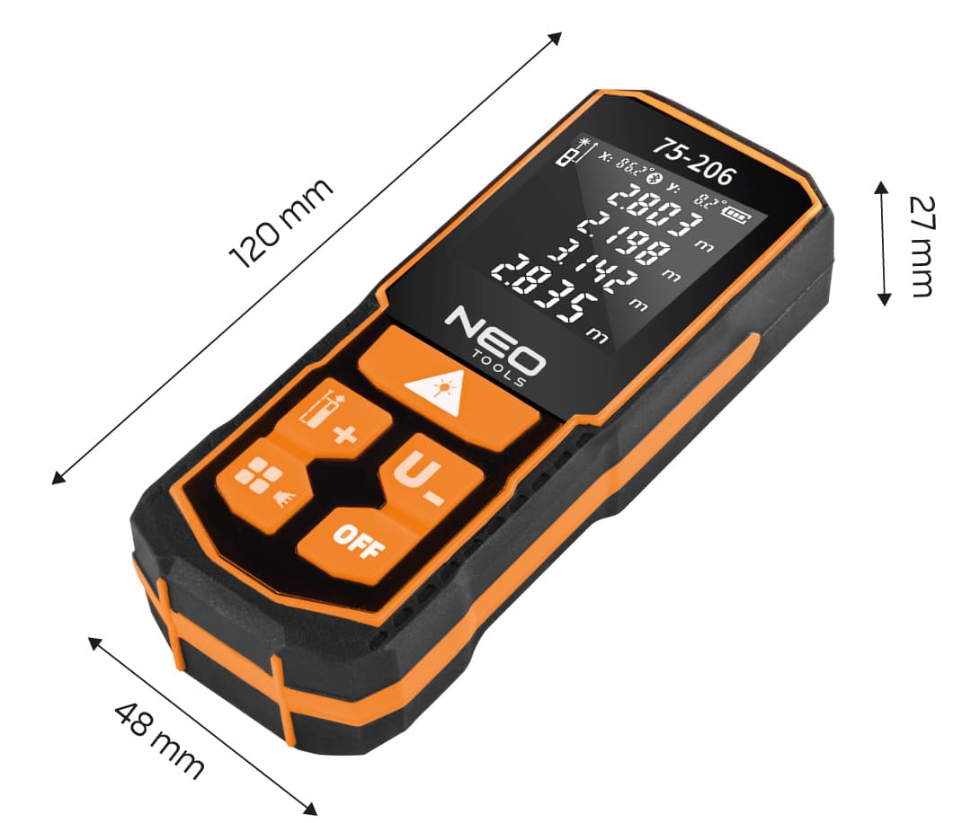 Dalmierz laserowy z zasięgiem do 100 m i klasą szczelności IP54 4