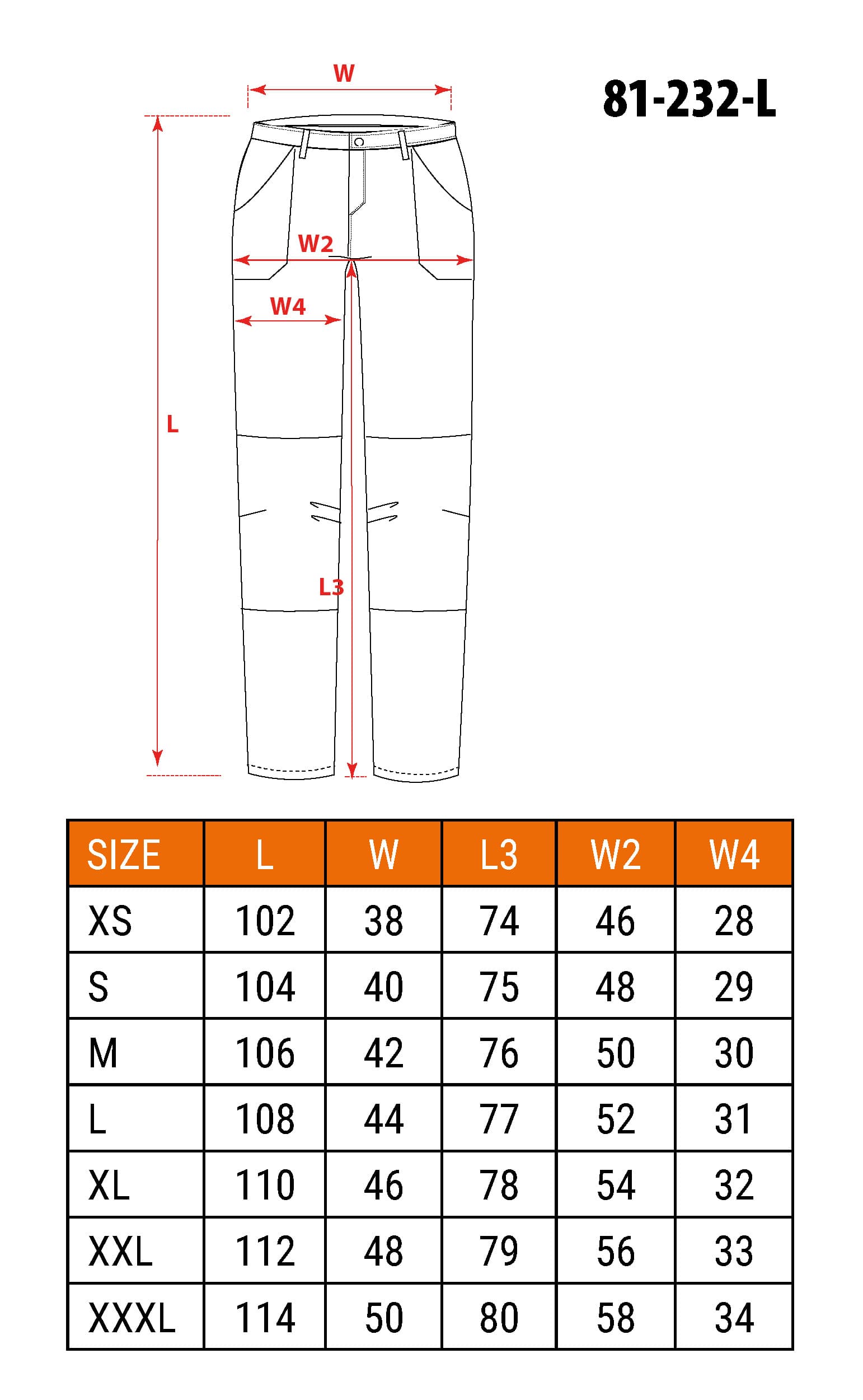 Spodnie robocze Camo URBAN rozmiar L 4