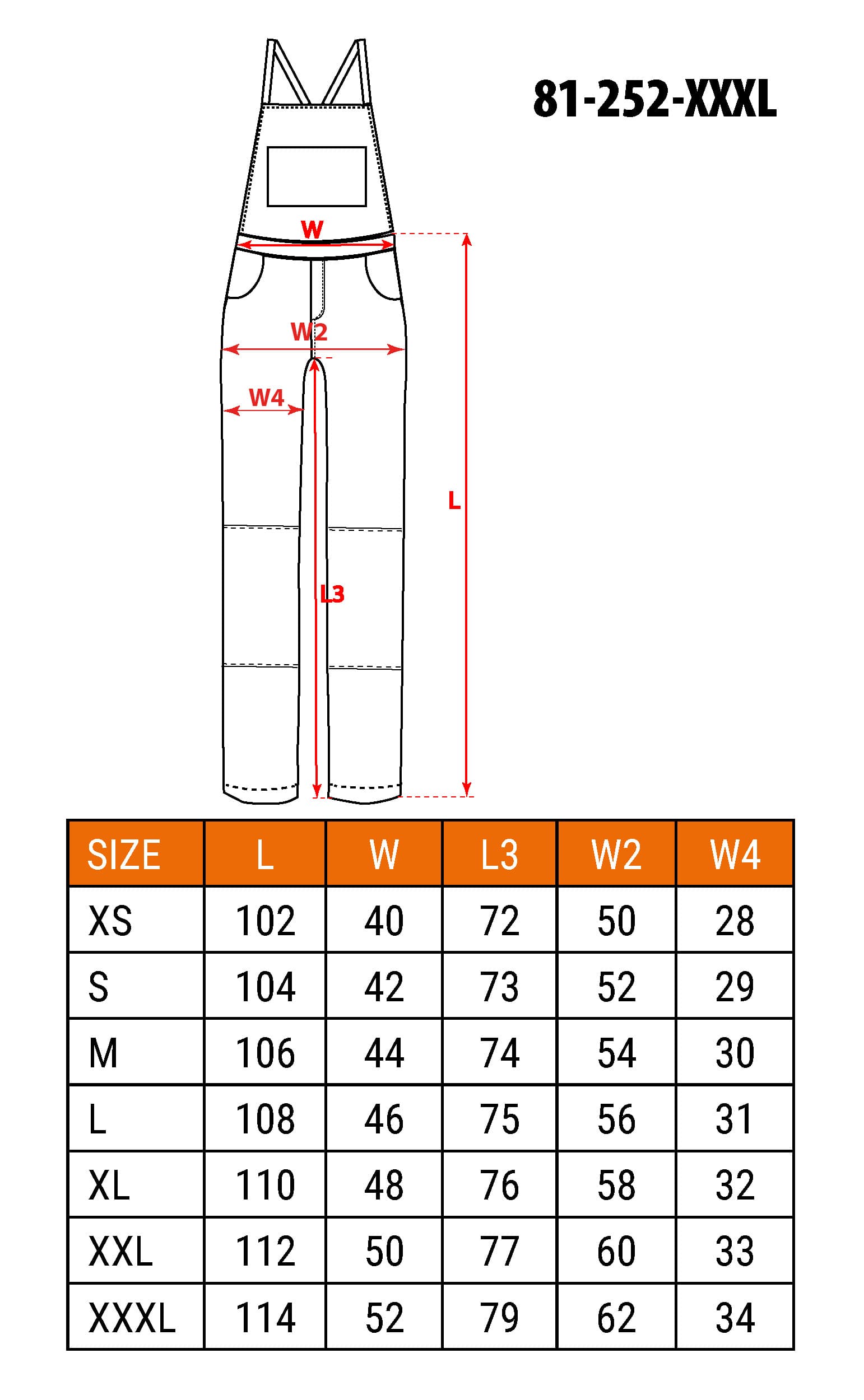 Ogrodniczki robocze Camo URBAN rozmiar XXXL 4