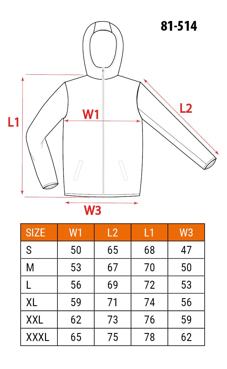 Bluza rozpinana z kapturem NEO TOOLS COMFORT szara rozmiar XXL 9