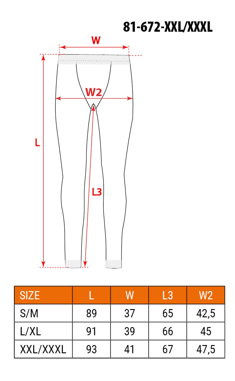 Kalesony termoaktywne Coolmax ochrona przed zimnem rozmiar XXL/XXXL 7