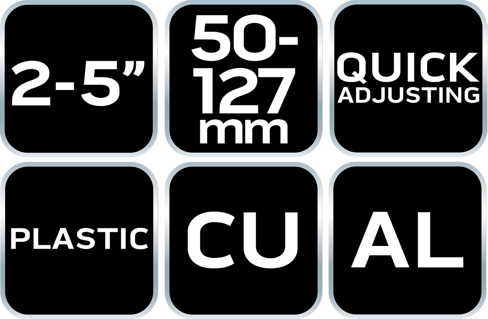 Obcinak do rur miedzianych aluminiowych 50-127 mm 3