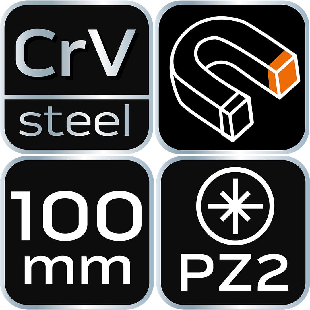 Wkrętak krzyżowy PZ0 o długości 100 mm 3