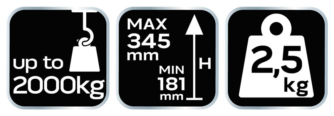 Podnośnik słupkowy hydrauliczny 2 tony 3