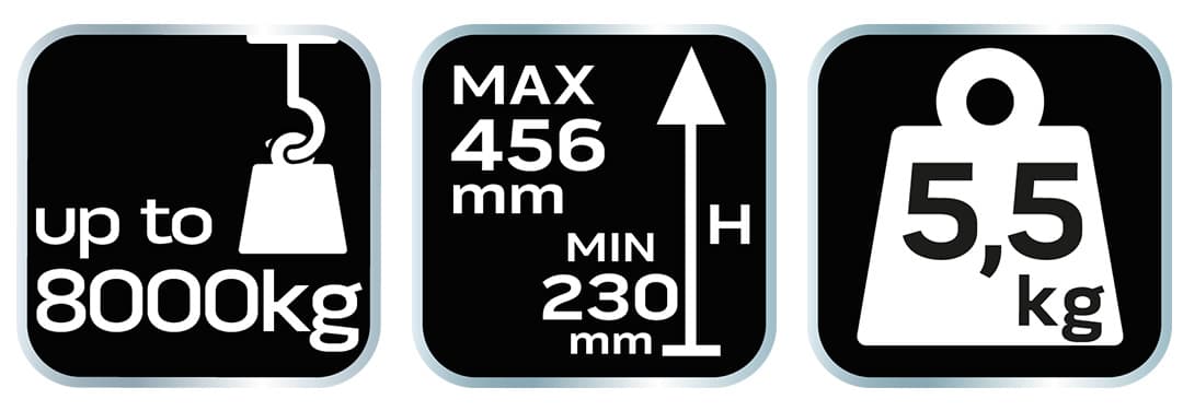 Podnośnik słupkowy hydrauliczny 8 ton 3