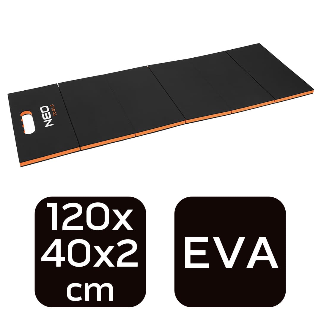 Składana mata warsztatowa do pracy pod pojazdami 1200 x 400 mm 8