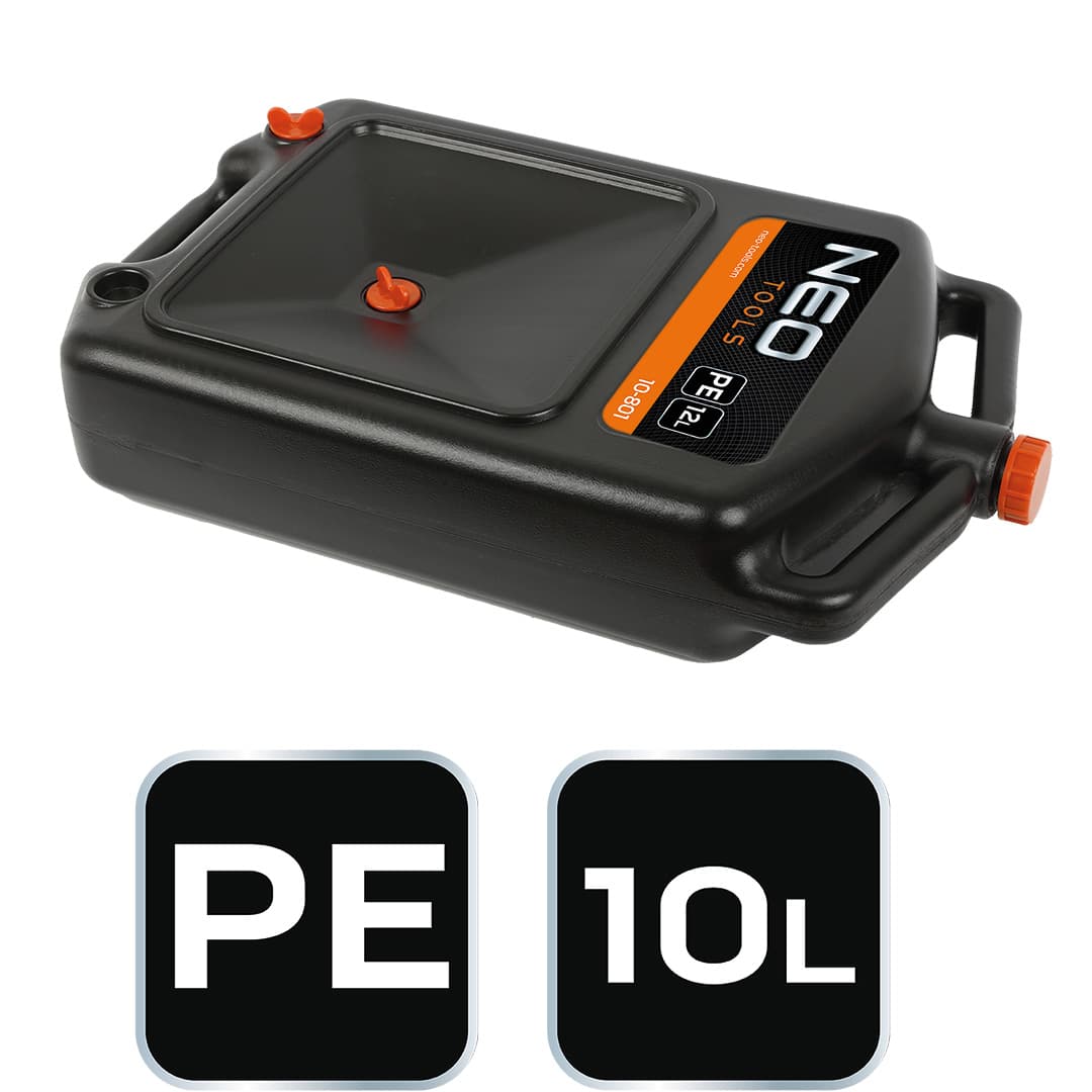 Miska do zlewania oleju przenośna zamykana 12 litrów 4