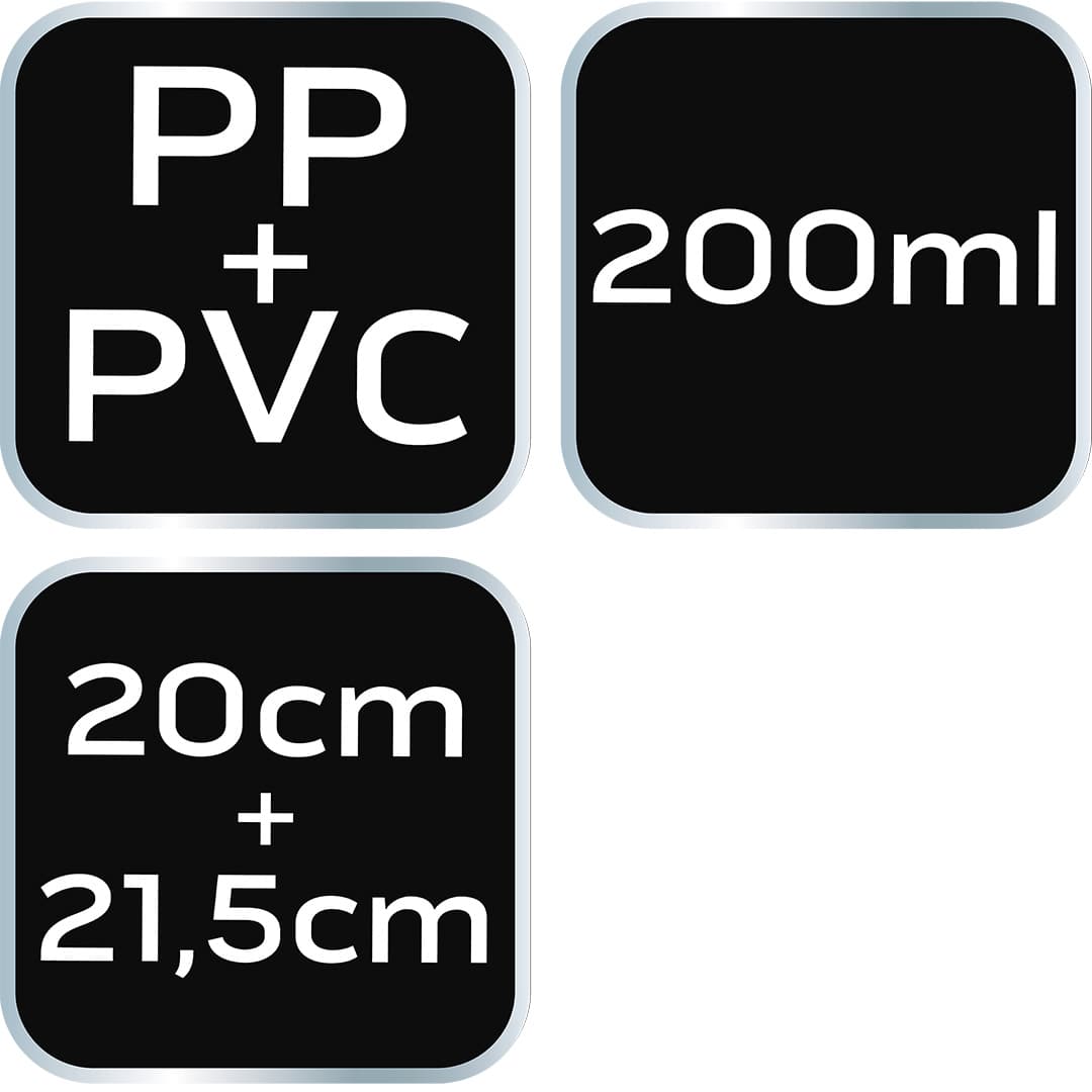 Strzykawka do płynów eksploatacyjnych 200 ml z przedłużkami 5