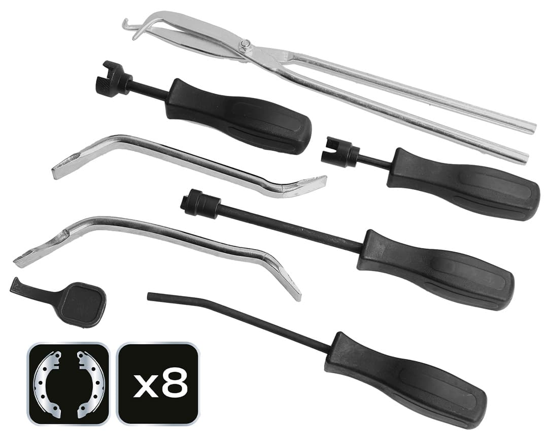 Zestaw narzędzi do montażu szczęk hamulcowych 8 szt. 3