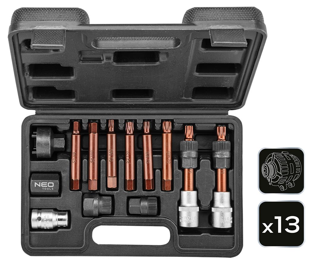 Zestaw kluczy do demontażu alternatora 13 sztuk 3