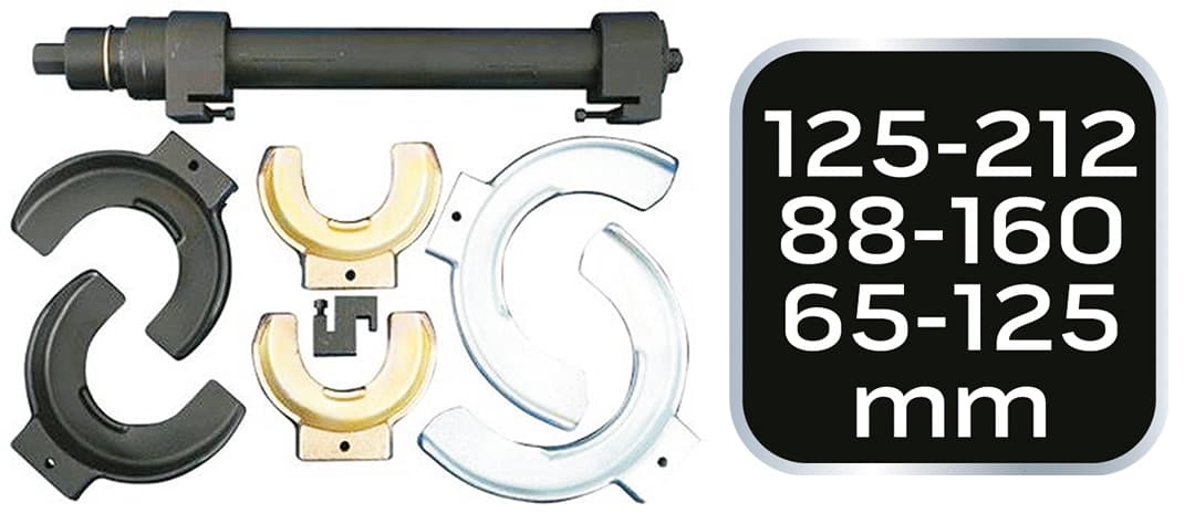 Ściągacz do sprężyn z wymiennymi końcówkami do warsztatu 3