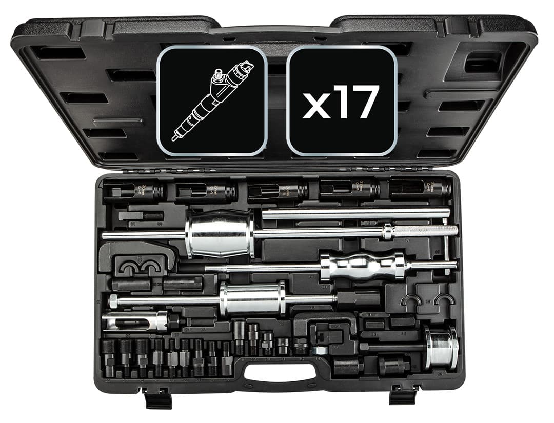 Zestaw ściągaczy do wtryskiwaczy z młotkiem bezwładnościowym 4