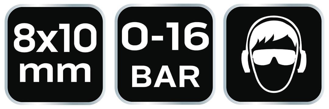 Szybkozłączka do kompresora z wyjściem na wąż 8 x 10 mm 5