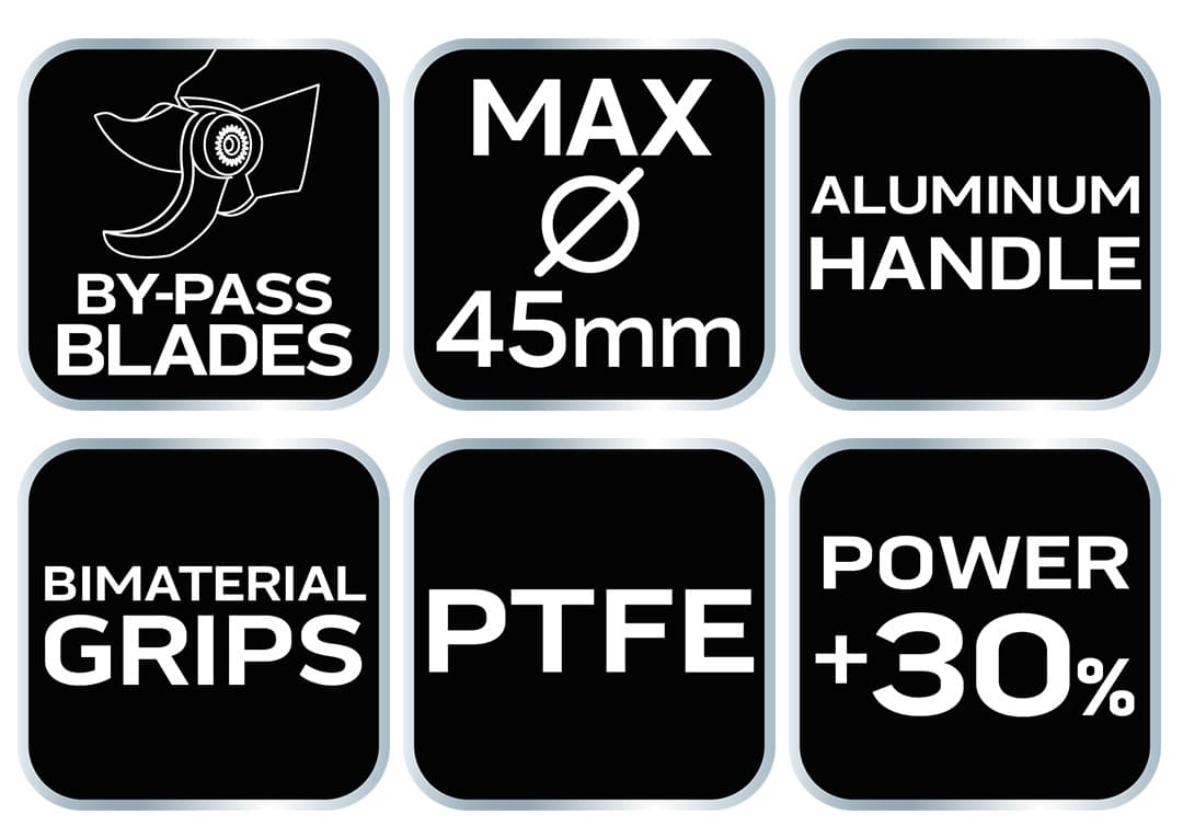 Sekator do gałęzi by-pass NEO TOOLS 710 mm, zakres cięcia do 45 mm 3
