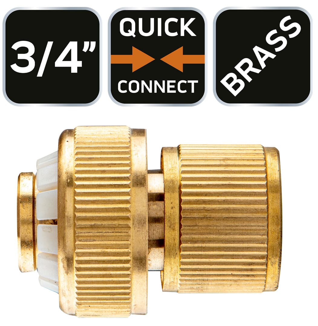 Mosiężna złączka przelotowa 3/4 cala do węża ogrodowego 5