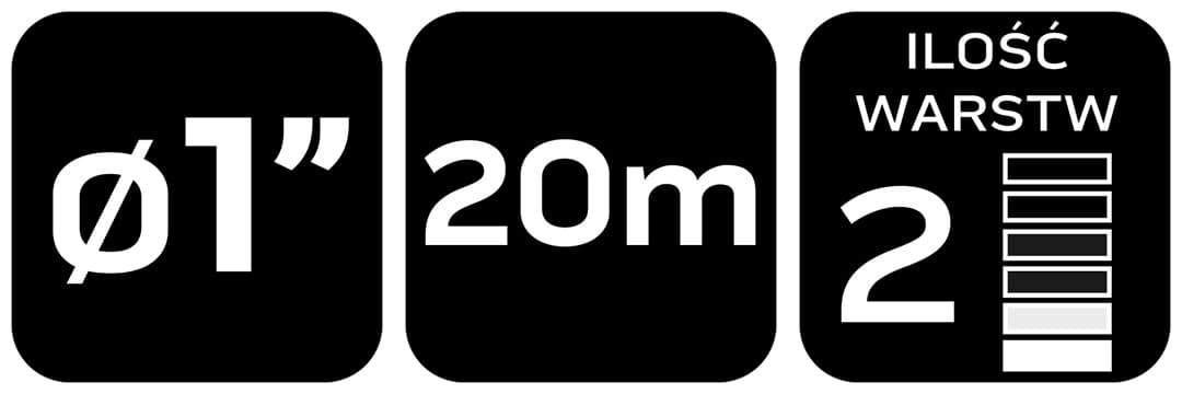 Wąż tłoczny do pomp zatapialnych 1 cal, długość 20 metrów 3
