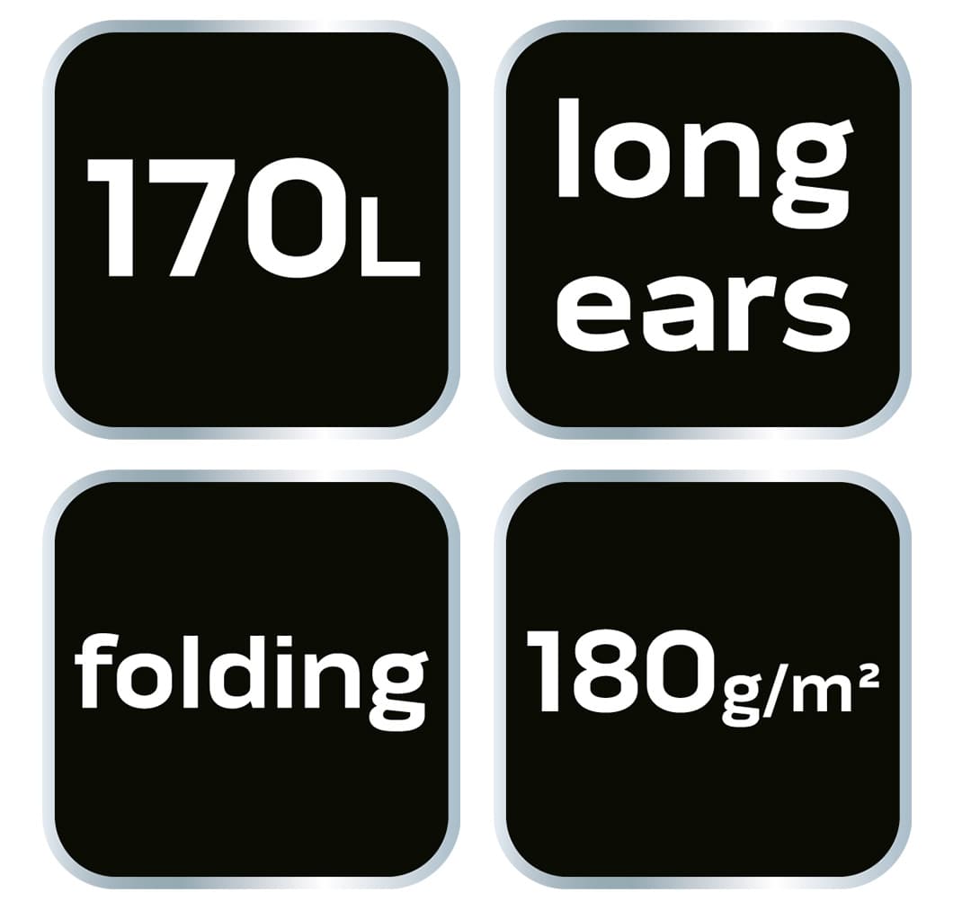 Torba ogrodowa składana z długimi uszami 170 litrów 3