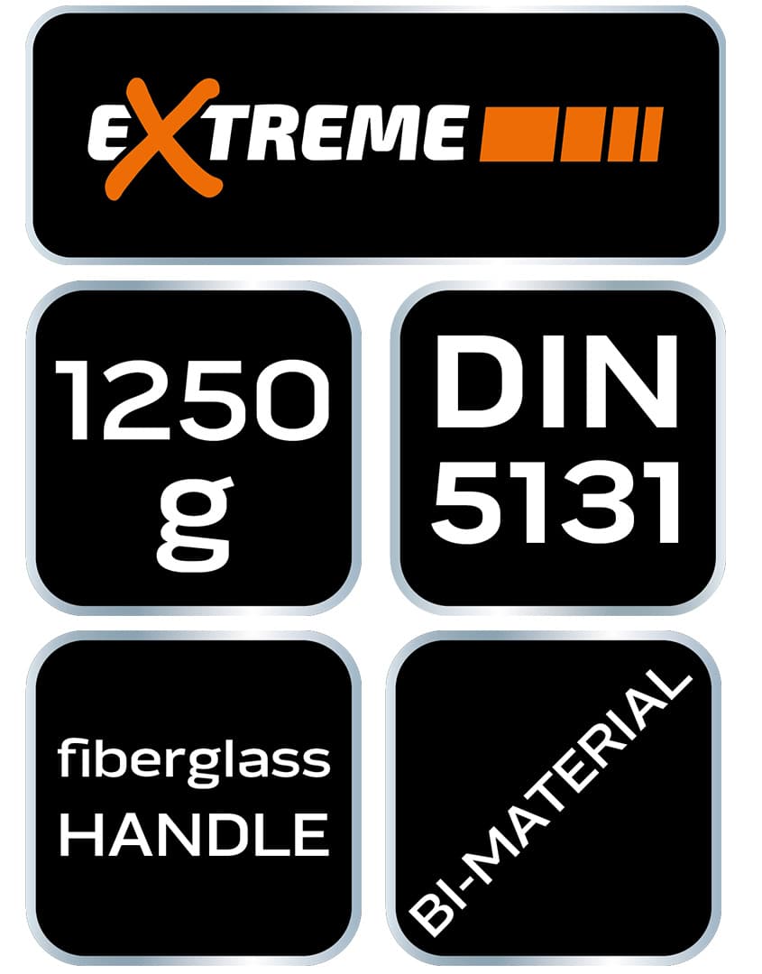 Siekiera uniwersalna 1250 g z trzonkiem z włókna szklanego 6