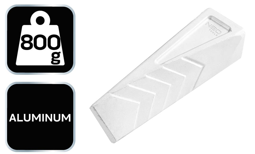Klin aluminiowy skręcony 800 g do rozłupywania drewna 3