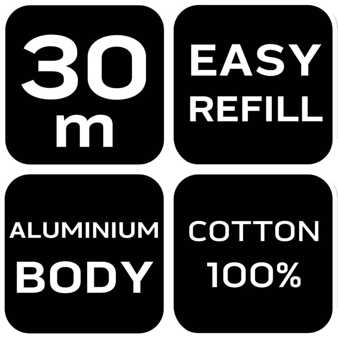 Sznurek traserski 30 m z aluminiową obudową 3