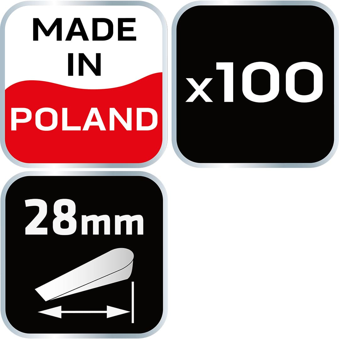 Kliny dystansowe małe, opakowanie 100 sztuk 3