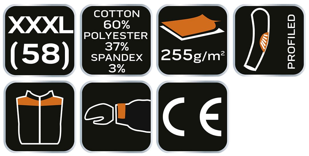 Bluza robocza Camo URBAN w kamuflażu szarym, rozmiar XXXL 3