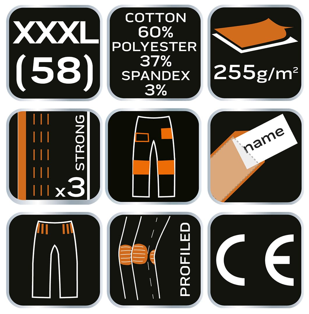 Spodnie robocze Camo URBAN rozmiar XXXL 3