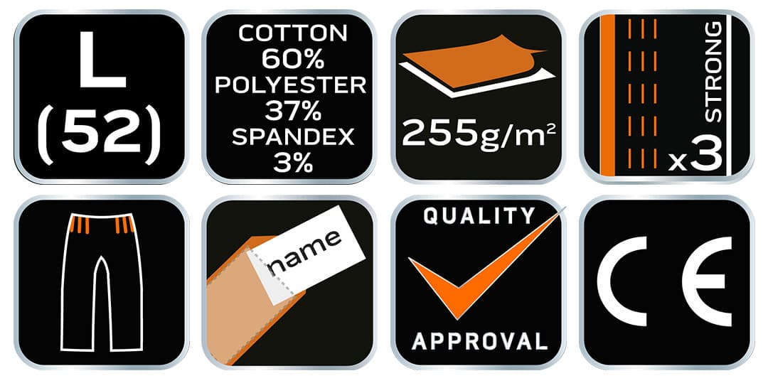 Ogrodniczki robocze moro URBAN rozmiar L 3