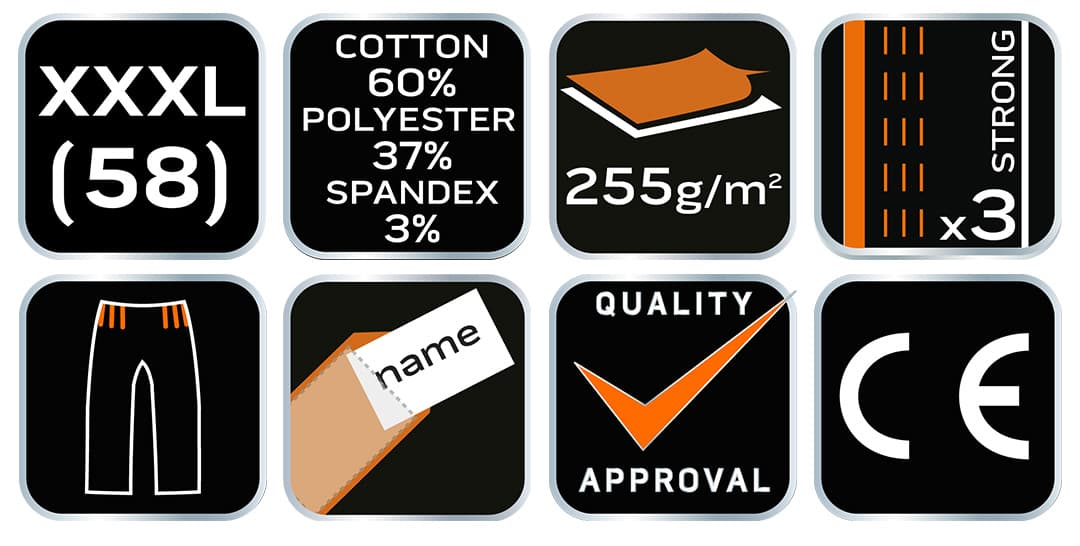 Ogrodniczki robocze Camo URBAN rozmiar XXXL 3