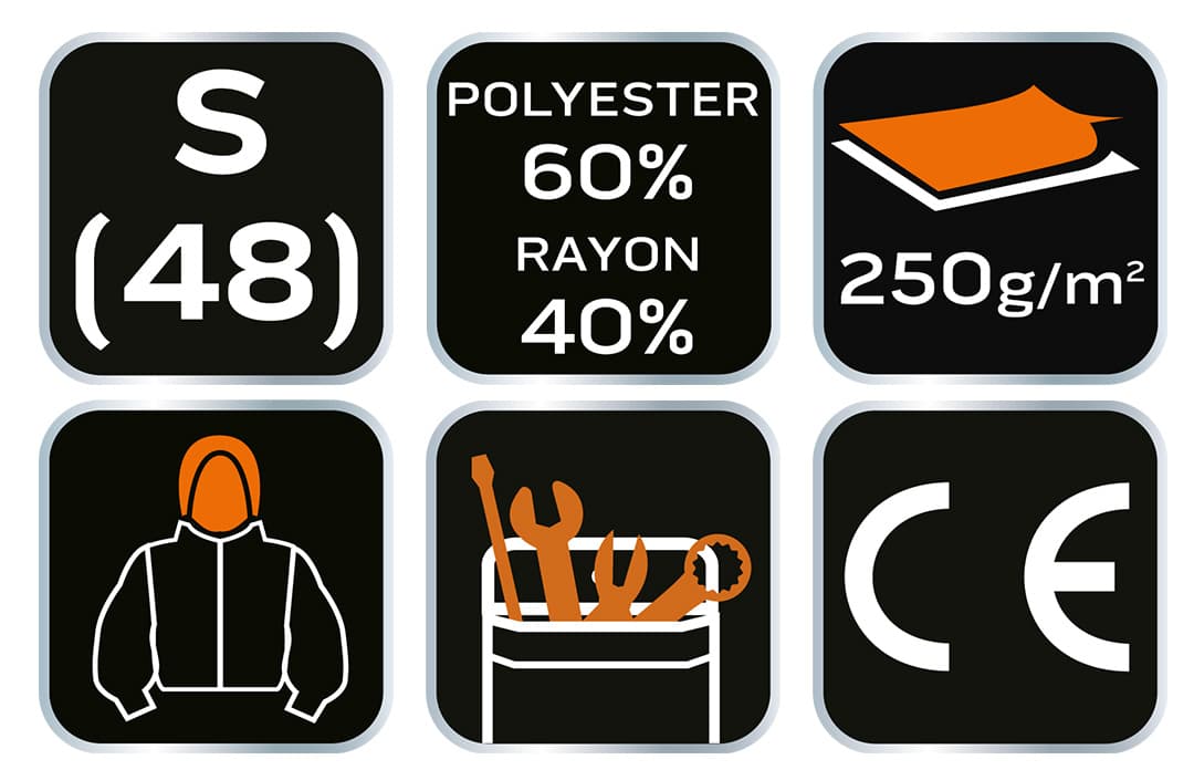 Bluza rozpinana z kapturem NEO TOOLS COMFORT granatowa rozmiar S 3