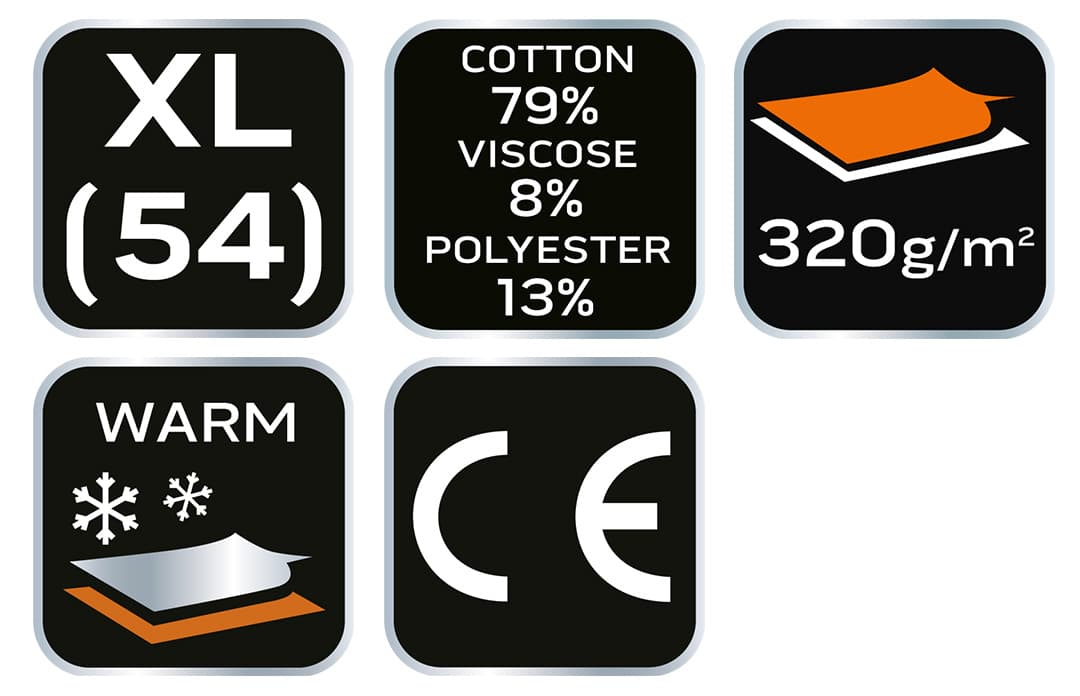 Bluza męska COMFORT szary melanż rozmiar XL 3