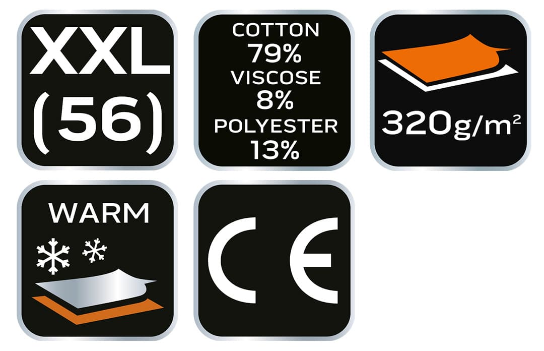 Bluza męska COMFORT szary melanż rozmiar XXL 7