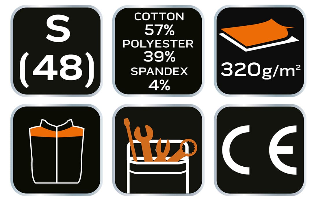 Bluza COMFORT szaro-czarna rozmiar S 3