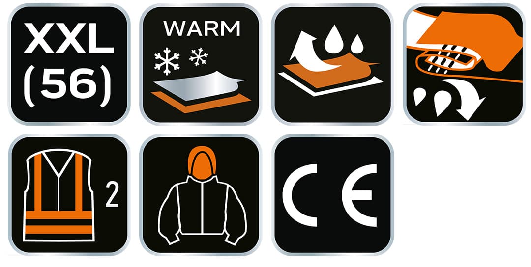 Kurtka robocza ostrzegawcza ocieplana żółta rozmiar XXL 3