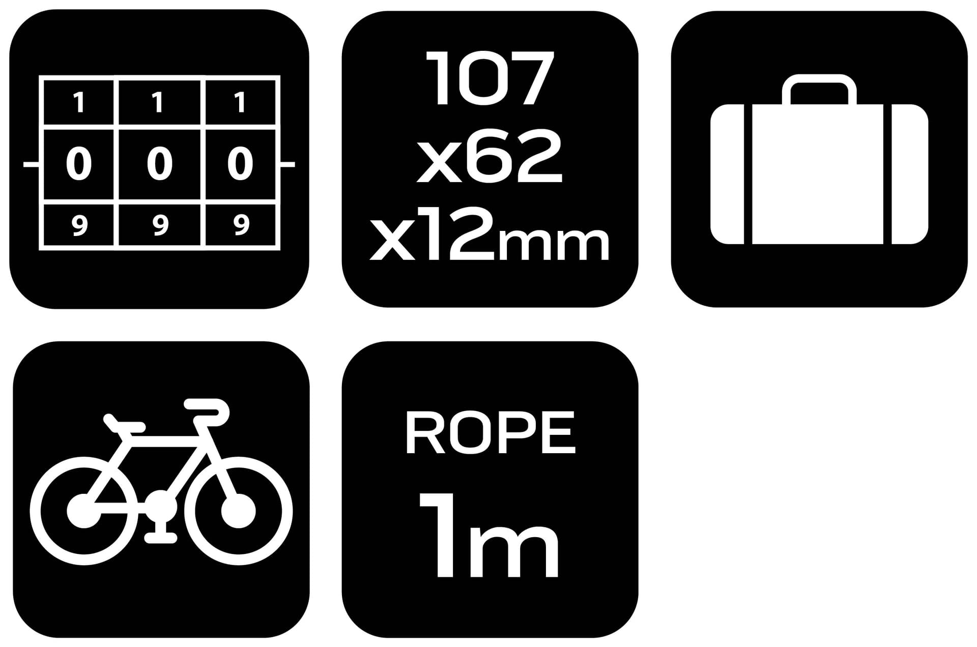 Zapięcie karabińczyk z kodem 110 x 62 x 12 mm 5