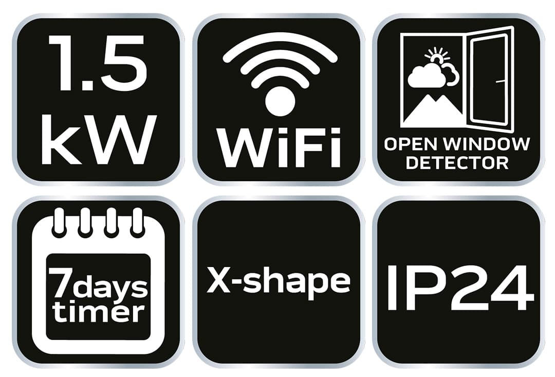 Grzejnik konwektorowy elektryczny NEO Tools 1500W z WIFI 3