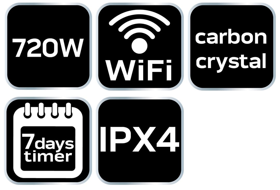 Panel grzewczy na podczerwień 720W z Wi-Fi 3