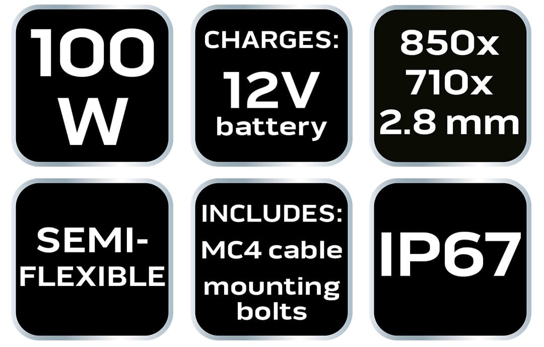 Przenośny panel słoneczny 100W do ładowania 8