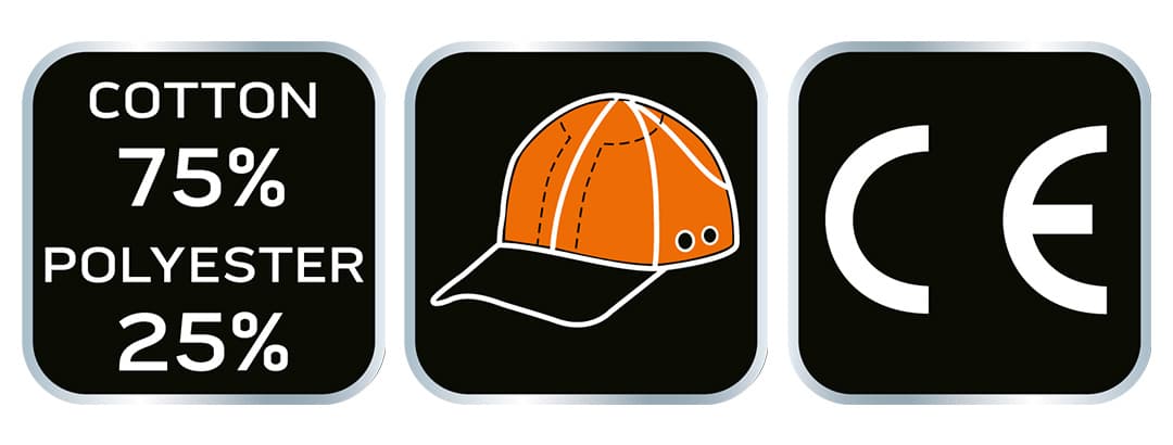 Czapka z daszkiem ze wzmocnieniem NEO TOOLS czarno-pomarańczowa 3