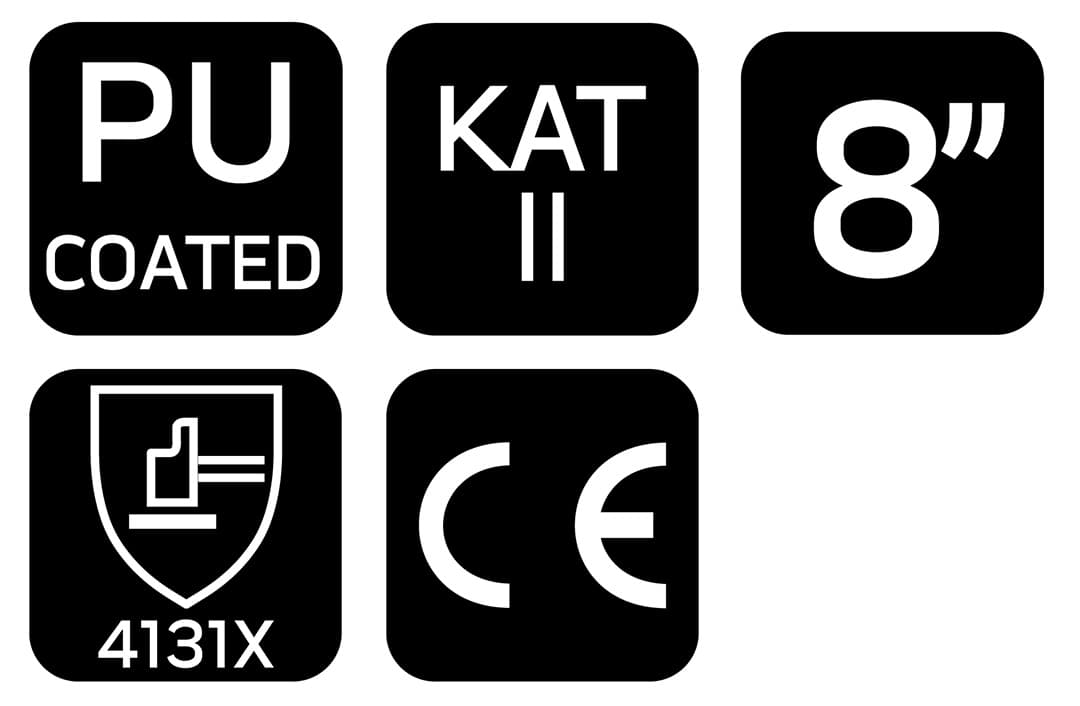 Rękawice robocze poliestrowe powlekane PU rozmiar 8 8