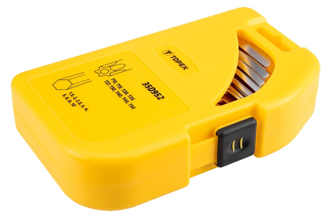 Zestaw kluczy sześciokątnych i Torx krótki 18 sztuk 4