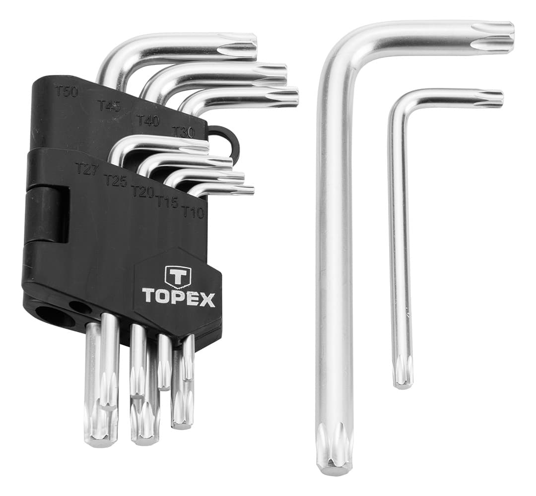 Klucze Torx T10-T50 zestaw 9 sztuk stal chromowo-wanadowa 4