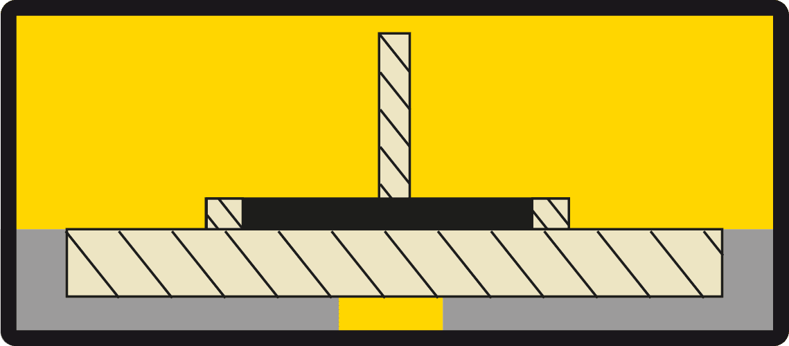 Krzyżyki dystansowe z kółkiem 3.0 mm, 100 sztuk 5