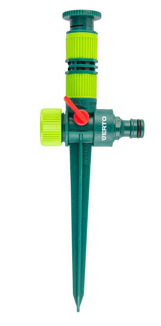 Regulowany zraszacz ogrodowy kąt podlewania 0° - 360° zasięg 78 m2 9