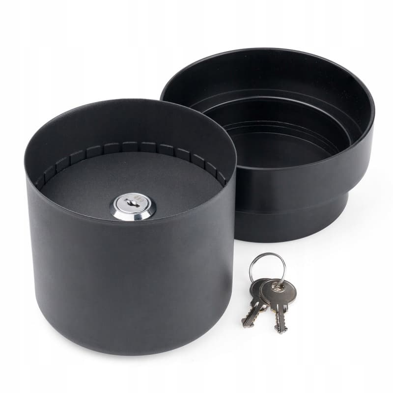 Doniczka Sejf Sax Czarna Ozdobna do Wnętrz i Ogrodu
