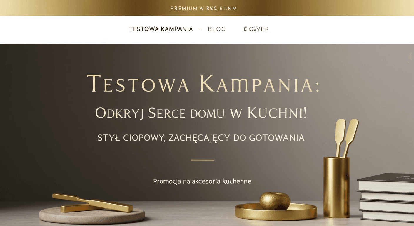 Testowa Kampania: Odkryj Serce Domu w Kuchni!