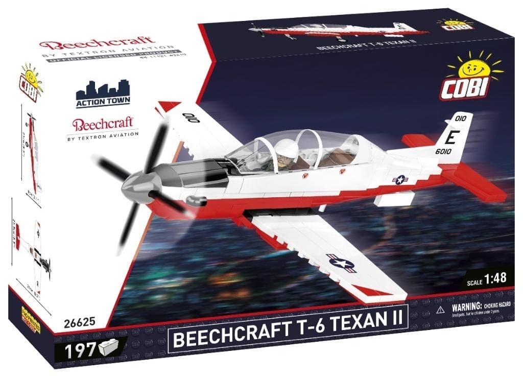 Action Town Beechcraft T-6 Texan II model samolotu z klocków