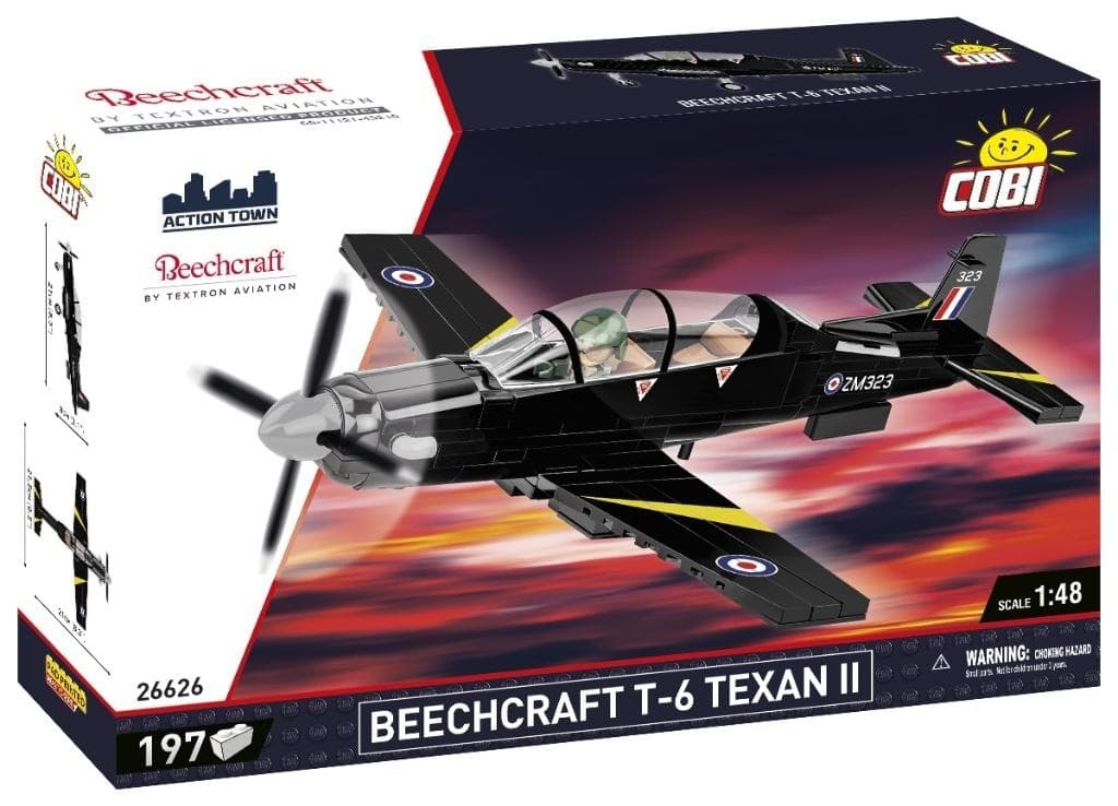 Action Town Beechcraft T-6 Texan II model samolotu 197 elementów