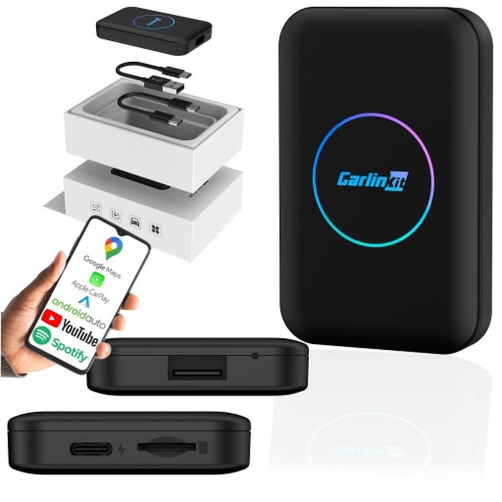 Adapter Carlinkit 5.0 2Air Bezprzewodowy Carplay Android Auto Carlink 5 czarny