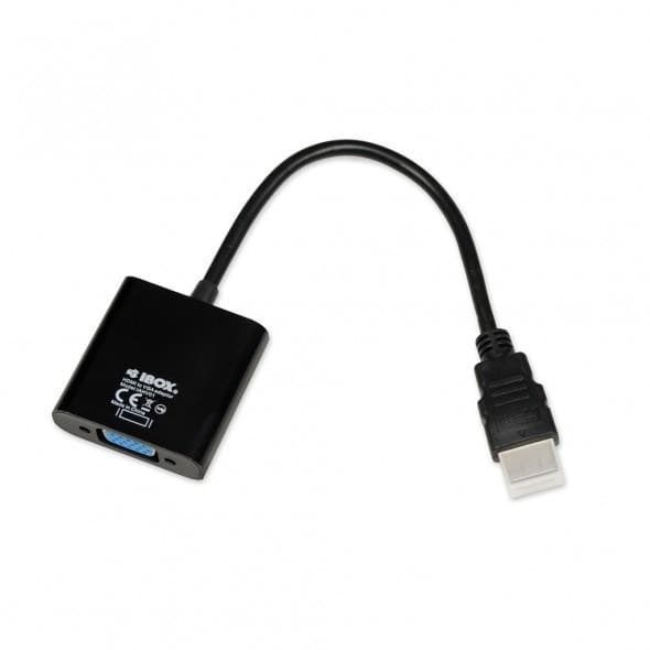 Adapter HDMI męski do D-Sub (VGA) żeński 1m czarny